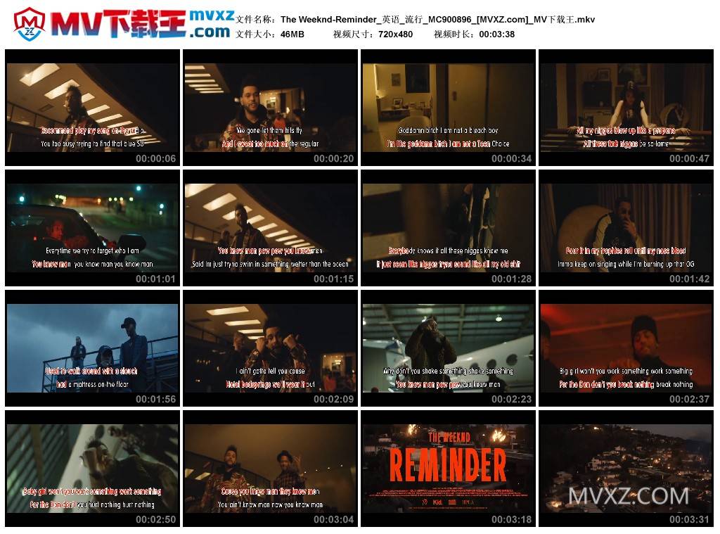 The Weeknd-Reminder_英语_流行_MC900896